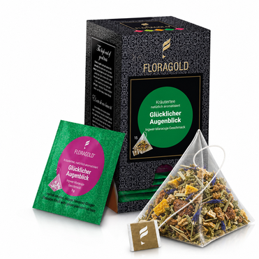 Glücklicher Augenblick Kräutertee